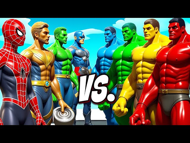 TEAM SUPERHERO RESCUE FAMILY SPIDERMAN vs FAMILY HULK, SUPER-GIRL, SUPER MAN | LIVE ACTION STORY #11