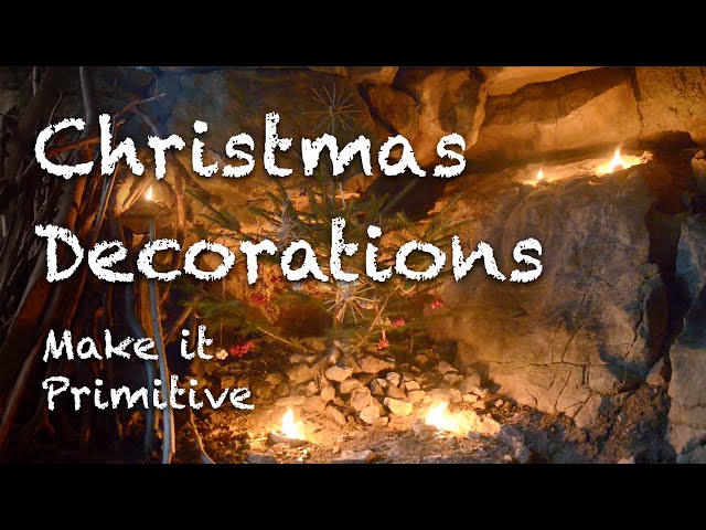 Make it Primitive: Christmas decorations (straw stars, resin candles) 🎄