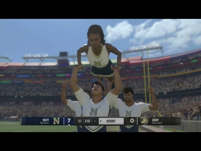 College Football 25 Army Vs Navy America's Game Gameplay