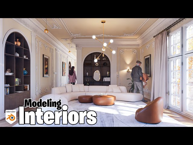 How to Model Interior in Blender 2025