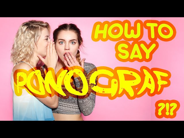 How to say "ponograph"! (High Quality Voices)