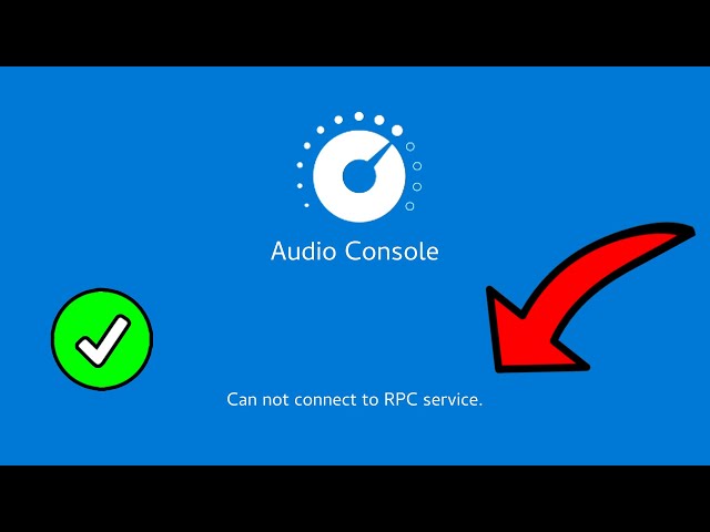 cannot connect to RPC service Realtek audio console windows 10/11 FIX!