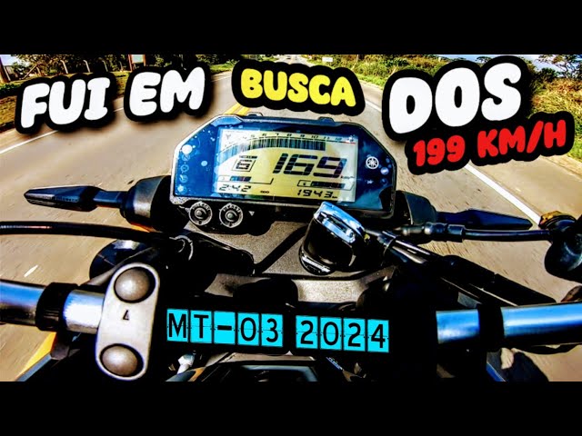 1° TOPSPEED DA MT-03 2024 ( FUI EM BUSCA DOS 199 km/h )