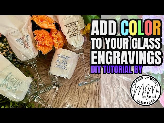 Add Vibrant Colors to Your Glass Engravings with Sharpies | DIY Tutorial