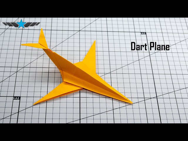 Easy Origami Dart Plane Tutorial