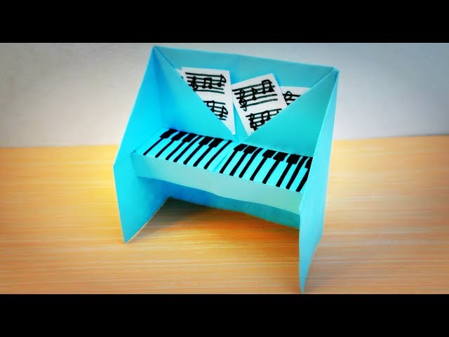 DIY EASY ORIGAMI TUTORIAL: HOW TO MAKE A PAPER PIANO | MAISON ZIZOU