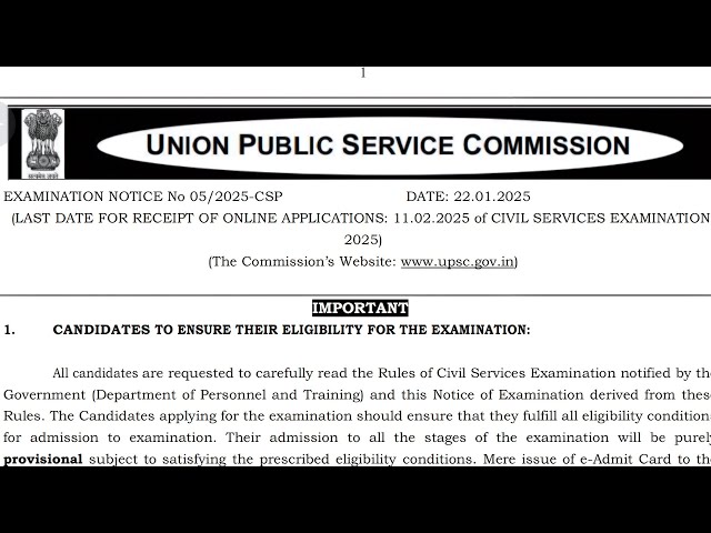 UPSC IAS 2025 || Upsc cse 2025 || IAS exam preparation || civil services exam2025