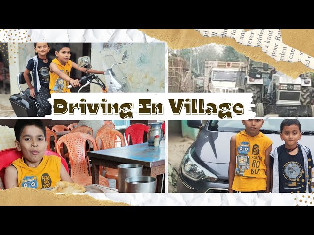 Driving in Village Streets with this New Camera Angle || KARTIKBLOG7