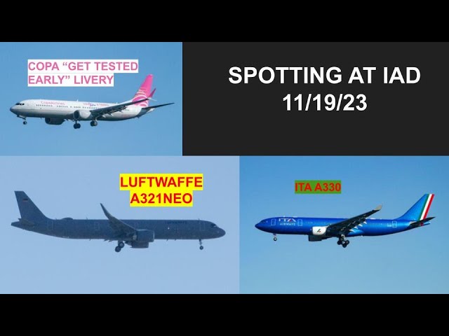 Planespotting at Washington Dulles 11/19/23