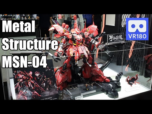 3D 180VR 4K Tamashii Nations Metal Structure Sazabi MSN-04 Namco Bandai High Quality High Price Toy