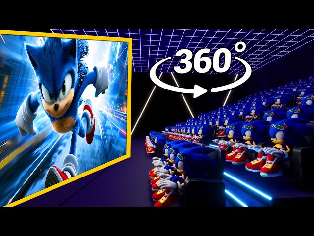 Sonic the Hedgehog 3  All Movie Clips  360° - CINEMA HALL | 4K VR 360 Video