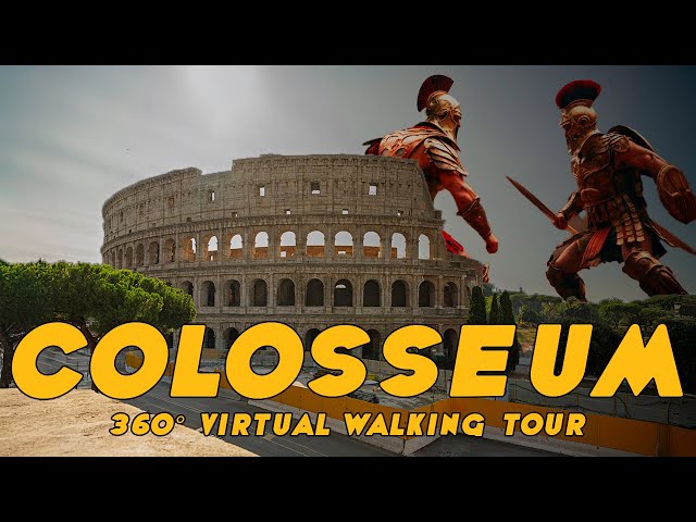 360° VR Virtual Walking Tour Explore the Colosseum's Exterior in Rome, Italy