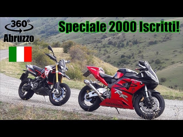 360° Video | SPECIALE 2000 ISCRITTI! Abruzzo in Moto | Aprilia Dorsoduro 900