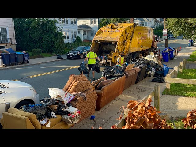 Garbage Trucks VS MASSIVE Bulk Piles