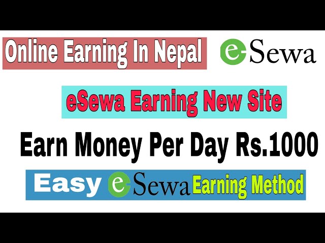 New eSewa Earning Site|| Online earning in Nepal ||Earn money Up to Rs. 1000 per day from online