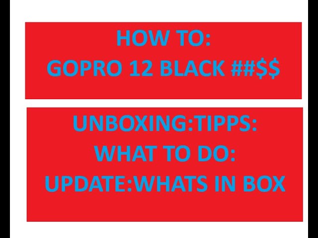 HOW TO : GOPRO 12 BLACK #BEST INFO..LEARN...WORK SMARTER ,NOT HARDER..EASY ENOUGH..FREE..THINKING...