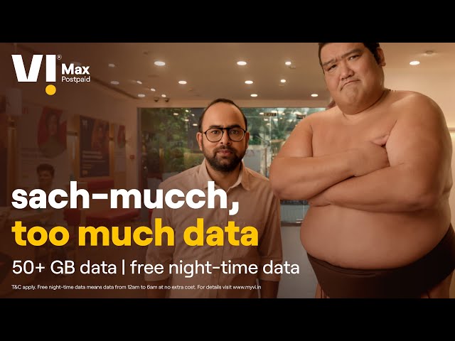 Vi Max Postpaid: Sach-mucch, too much data. [50+ GB Monthly Data | Free Night Data]