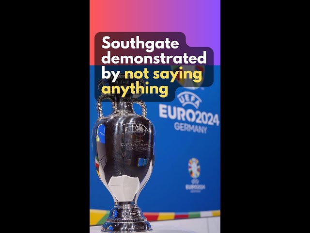 Southgate demonstrated by not saying anything! #eufaeuro2024 #shorts