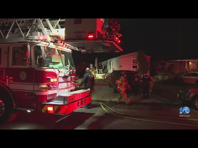 VBFD investigate trailer fire on Jonas Drive