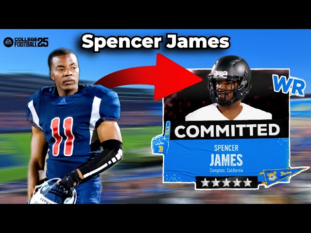 I Put SPENCER JAMES in College Football 25! (Road to Glory)