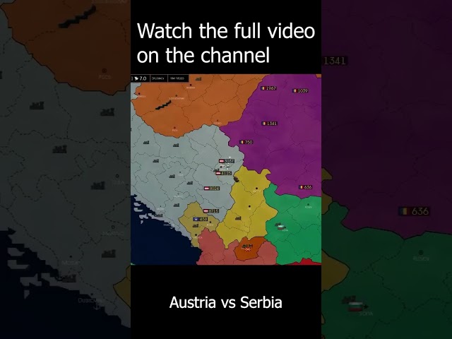 Austria vs Serbia #ageofhistory2ii #ageofhistory2 #history #geography #facts #map #ageofhistory