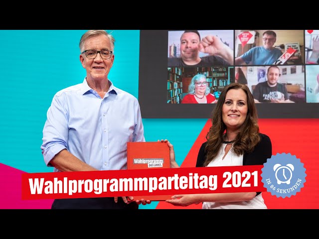 Wahlprogrammparteitag der LINKEN 2021 in 86 Sekunden