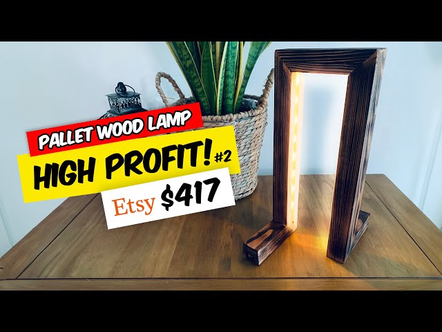 MIND-BLOWING Pallet Wood LED Lamp Design You Can Try Today