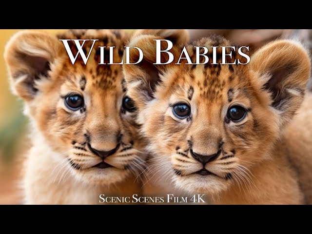 Wild Babies 4K - Amazing World Of Young Animals | Baby Animals | Scenic Relaxation Film