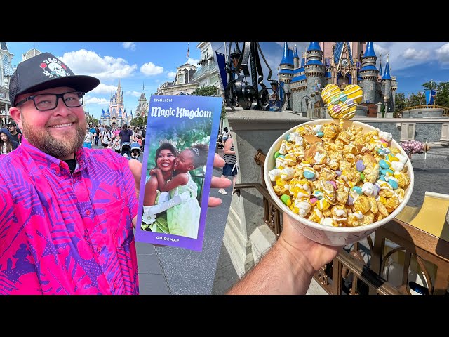 Disney’s Magic Kingdom 2024 | BUSY Spring Break Crowds & Easter Snacks | Cape May Cafe: Disney World