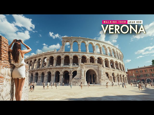 Walking Tour Verona 4k | Best European Walking Tour of Verona