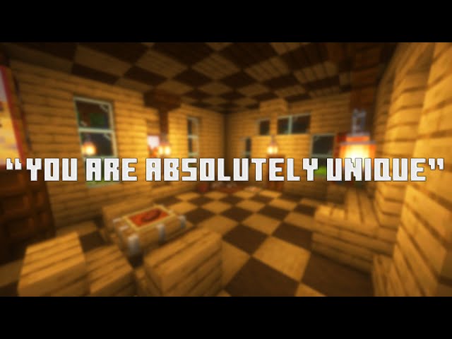 Always remember that you are absolutely unique 💤 (minecraft music + rain + campfire = sleep)