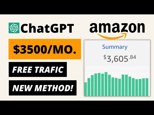 How To Make Money With ChatGPT & Amazon Affiliate Marketing