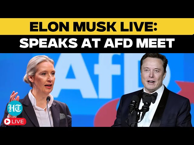 Musk Speech Live: Elon Musk Addresses Germany's AfD Party Conference | Alice Weidel