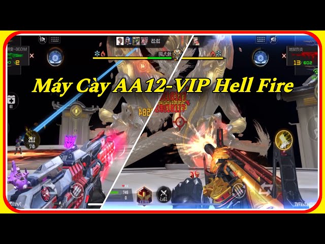 CF Mobile | Con Hàng Cổ AA12-Hell Fire Sấy Boss Như 6 Nòng Ảo Thật Đấy Haha | Tường CT