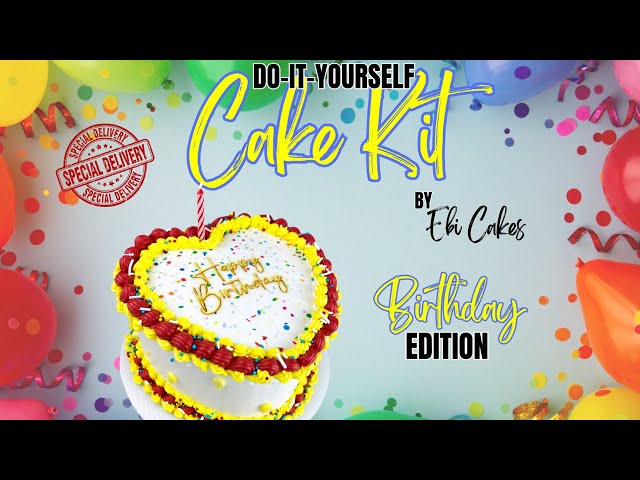 Ebi Cakes' DIY Happy Birthday Cake Kit Tutorial