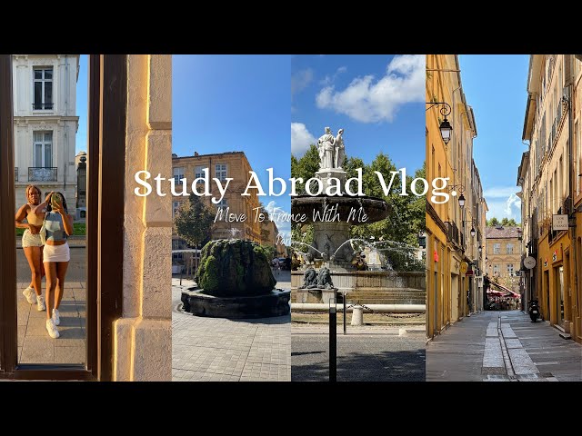 Study Abroad Vlog | Moving to France alone! | Part.1