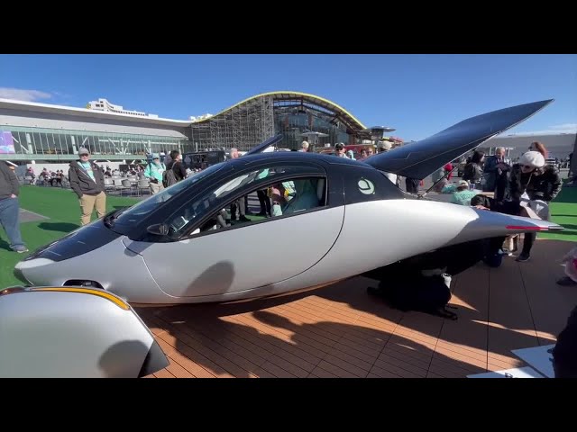 Catching rays in a solar-powered car at CES