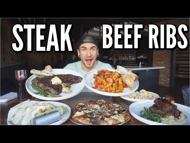 Steak & Seafood Cheat Meal & Mukbang! Surf n' Turf, Short Ribs, Taco's, Pasta, & More!