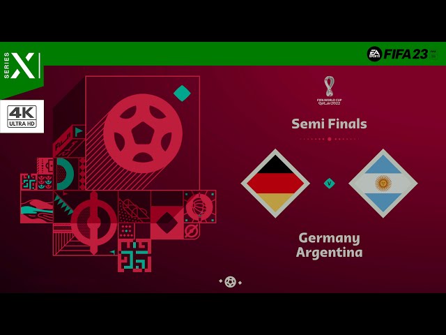 FIFA 23 World Cup Qatar 2022 | Germany vs Argentina | XBOX Series X Gameplay | 4K HDR 60 FPS