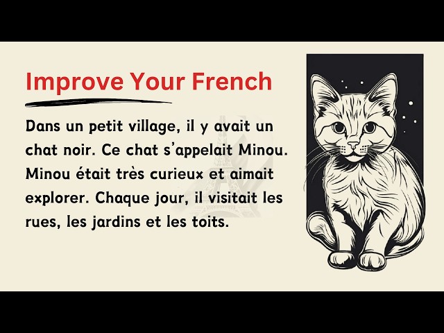 From Zero to Fluent French with a Simple Story (A1-A2) | Le Chat et le Voleur