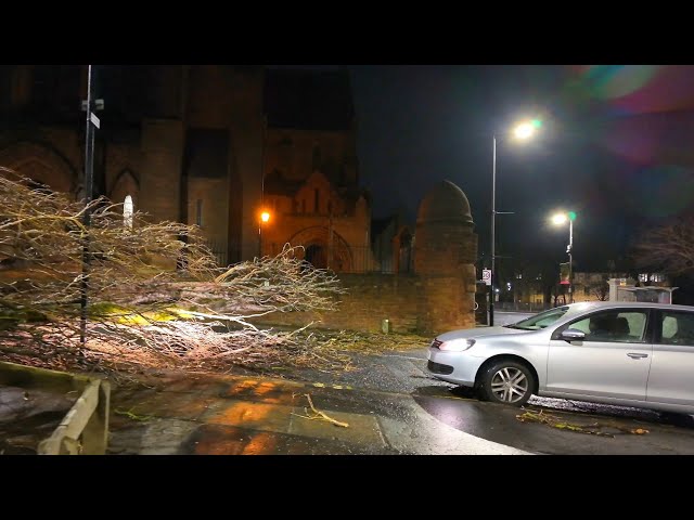 STORM Eowyn WRECKS Glasgow's NIGHTLIFE...