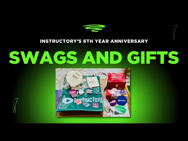 🎁 Unboxing Swags & Gifts from Instructory’s 6th Anniversary 🎉