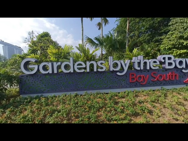 [VR180] New planting at Main Signage @ Gardens by the Bay, Singapore