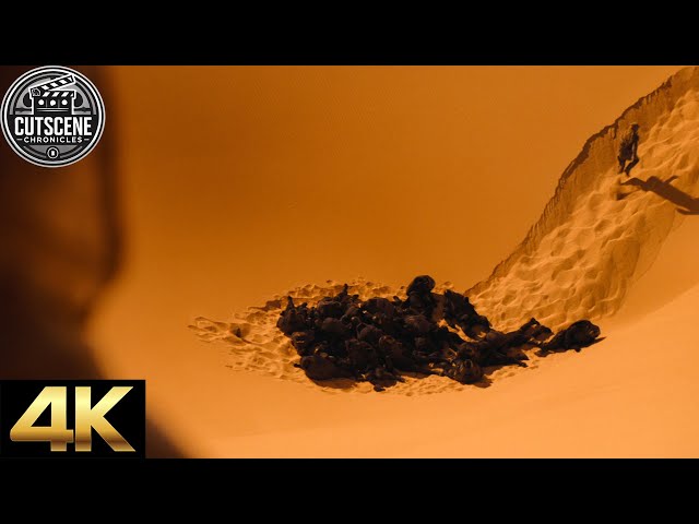 [4K UHD] Dead Harkonnen Soldiers Eaten by Sandworm CUTSCENE | DUNE Part Two (2024)