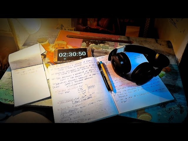 Study In Night 😪 || Productive study vlog •#vlog•