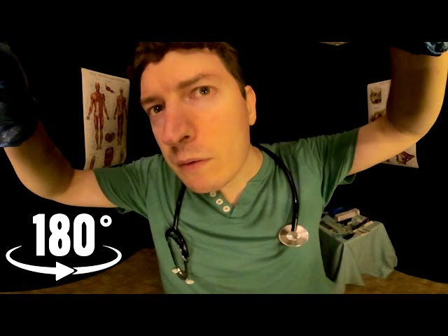 ASMR VR180 | Dressing Your Wound & Testing Your Senses 👂👁