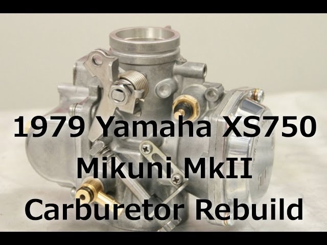 1979 Yamaha XS750 Mikuni MKII Carburetor Rebuild Timelapse