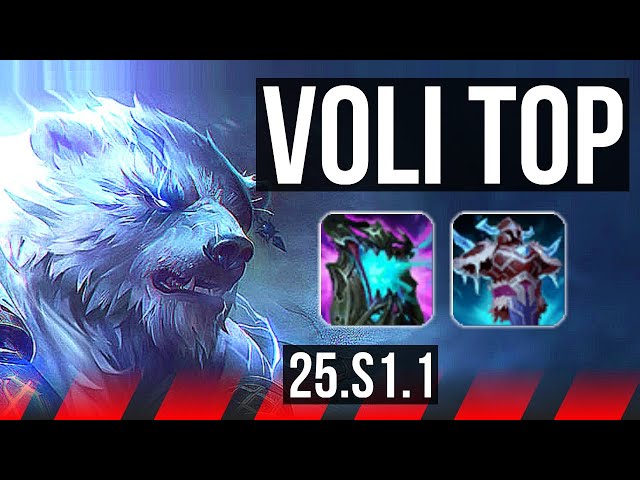 VOLIBEAR vs GAREN (TOP) | 6 solo kills | NA Master | 25.S1.1