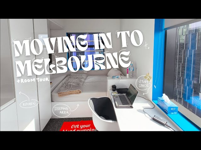 i rented a scape studio apartment in melbourne for uni | moving in + room tour