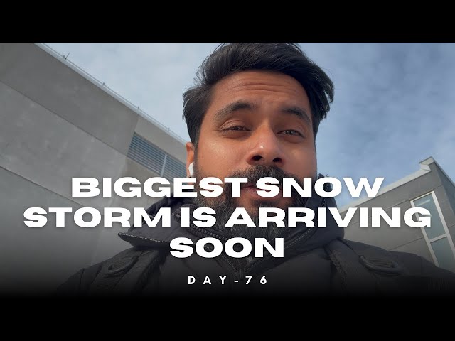 Biggest snow storm is arriving soon | Snow storm in canada #tomorrow #snowstorm #indiandailyvlogger